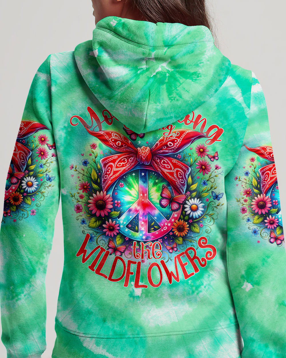 YOU BELONG AMONG THE WILDFLOWERS TIE DYE ALL OVER PRINT - TY1105241
