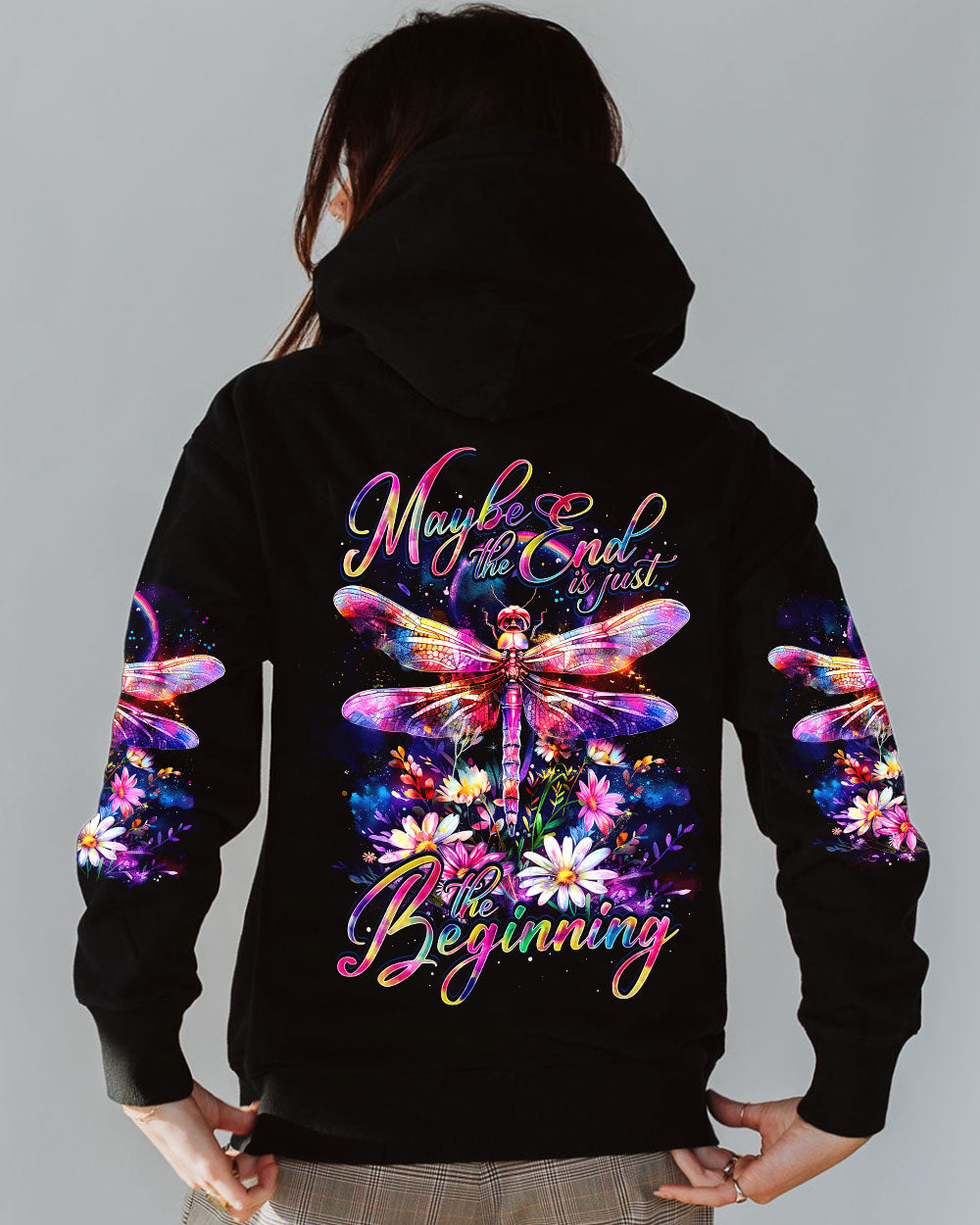 MAYBE THE END IS JUST THE BEGINNING DRAGONFLY ALL OVER PRINT - TY1203241
