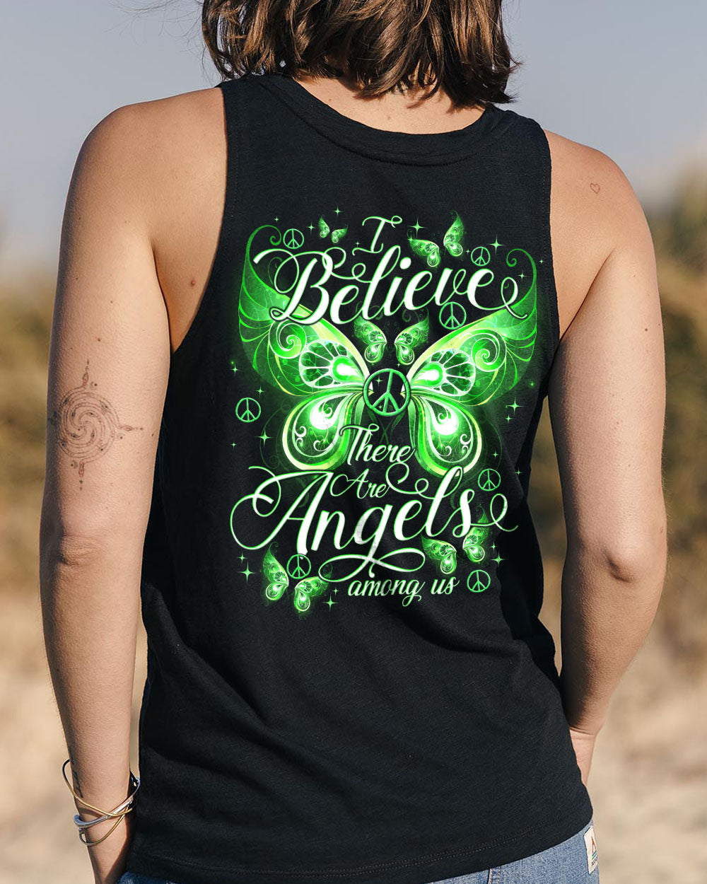 I BELIEVE THERE ARE ANGELS AMONG US ALL OVER PRINT - TY1304241