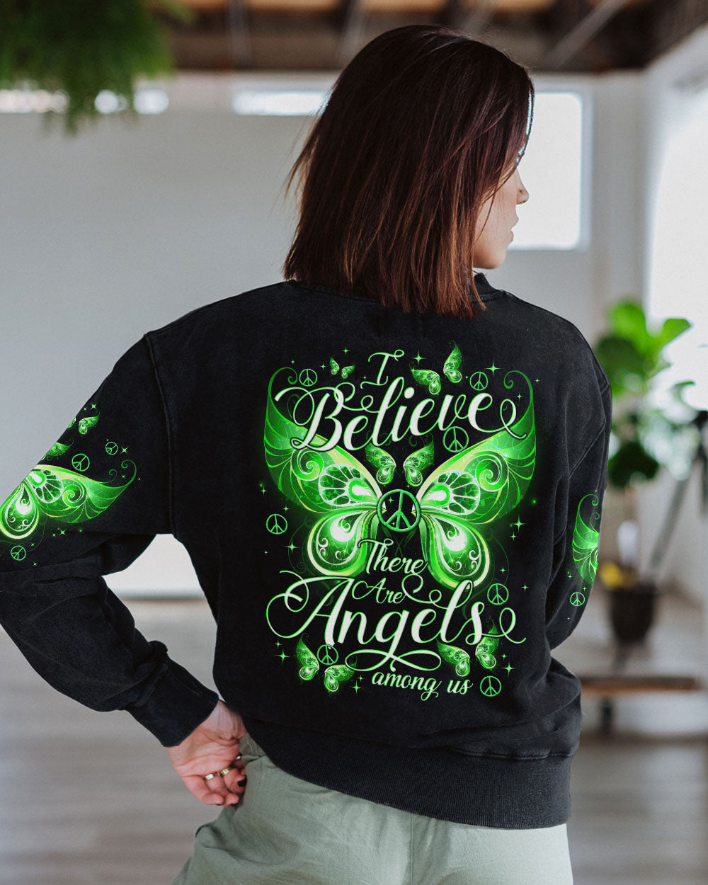 I BELIEVE THERE ARE ANGELS AMONG US ALL OVER PRINT - TY1304241