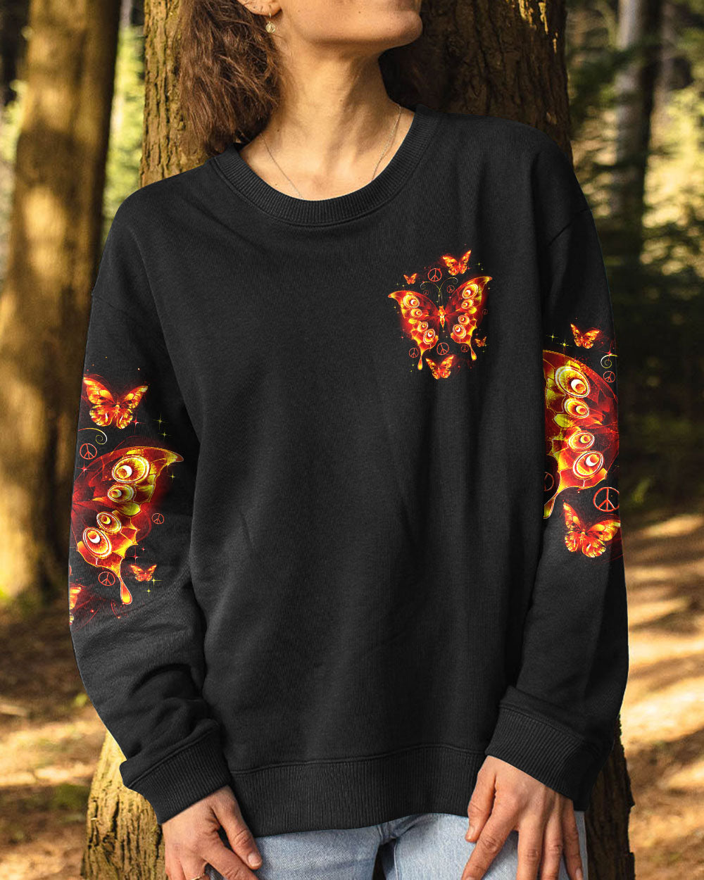 JUST BELIEVE FIRE BUTTERFLY ALL OVER PRINT - TY1304244
