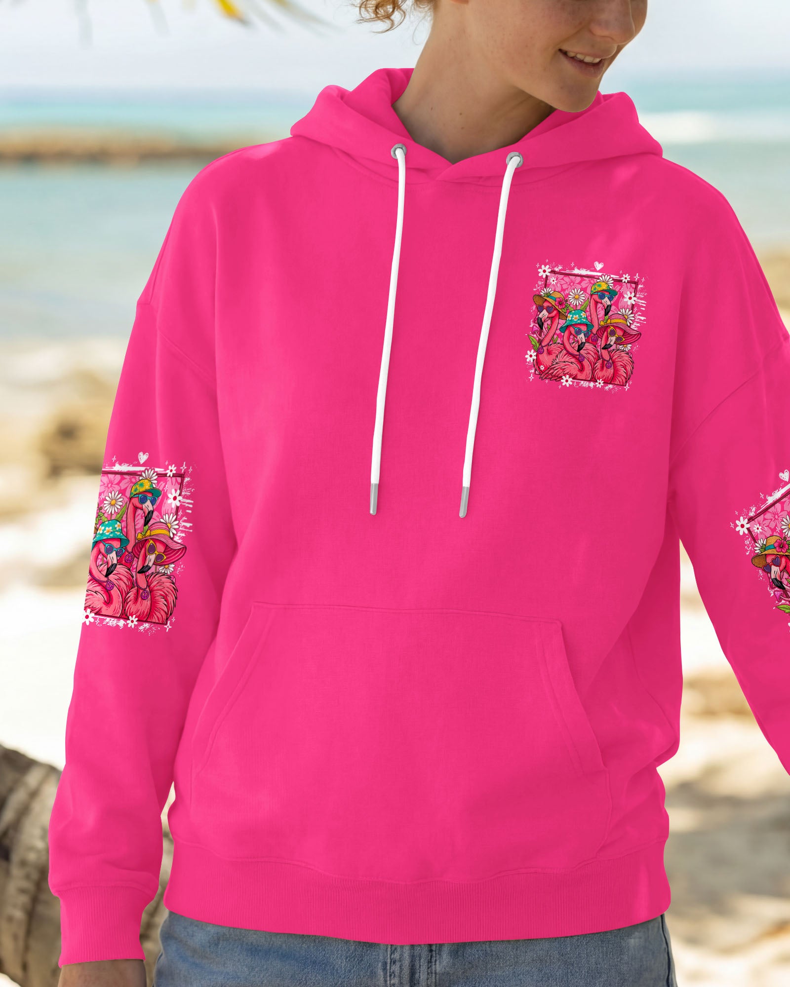LET'S GO GIRLS FLAMINGO ALL OVER PRINT - TY1307261