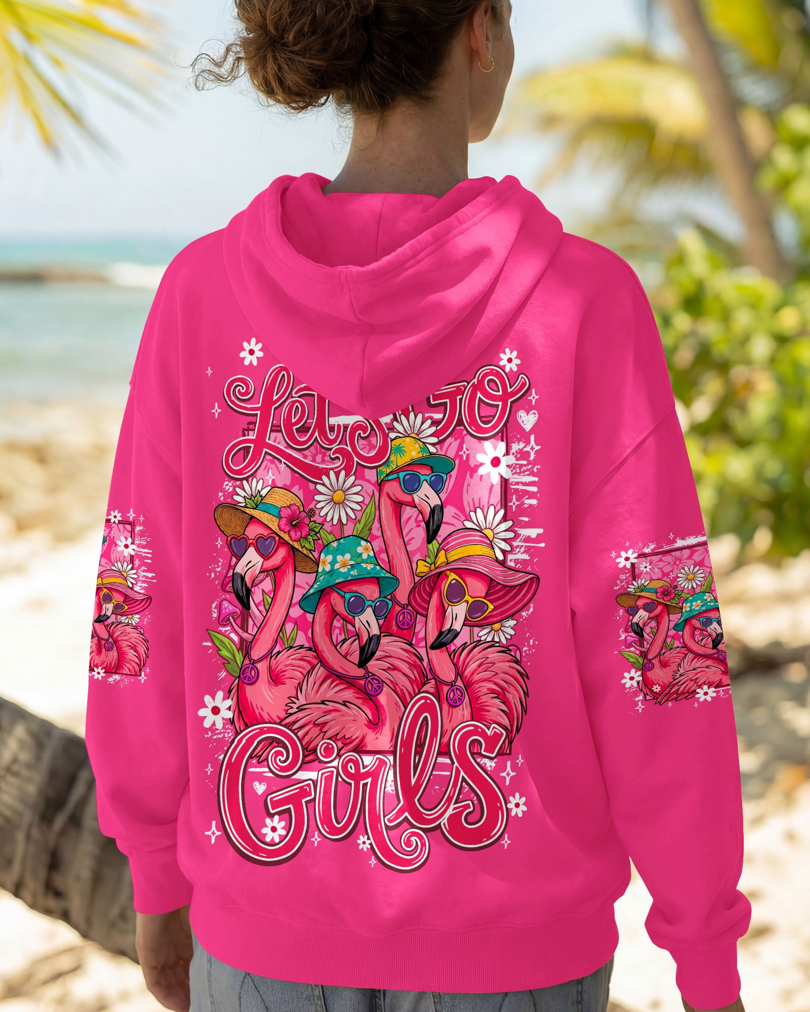 LET'S GO GIRLS FLAMINGO ALL OVER PRINT - TY1307261