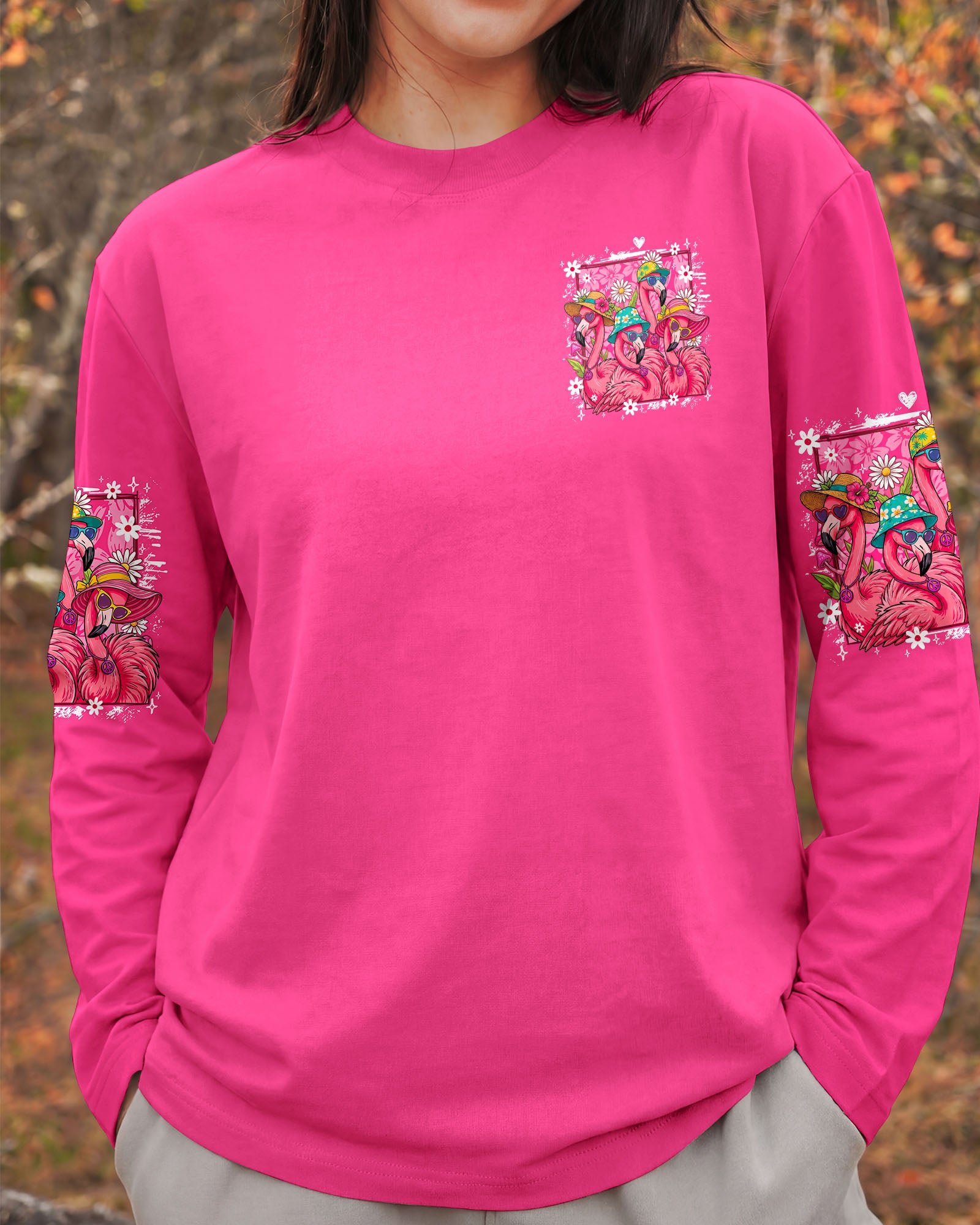 LET'S GO GIRLS FLAMINGO ALL OVER PRINT - TY1307261