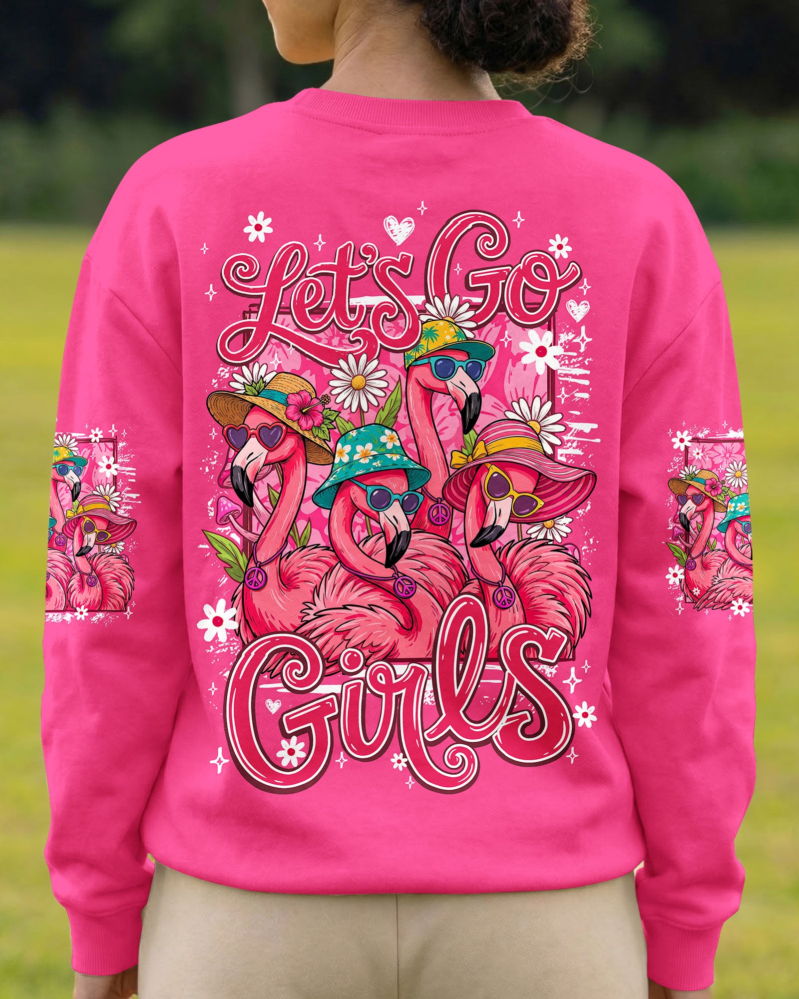 LET'S GO GIRLS FLAMINGO ALL OVER PRINT - TY1307261