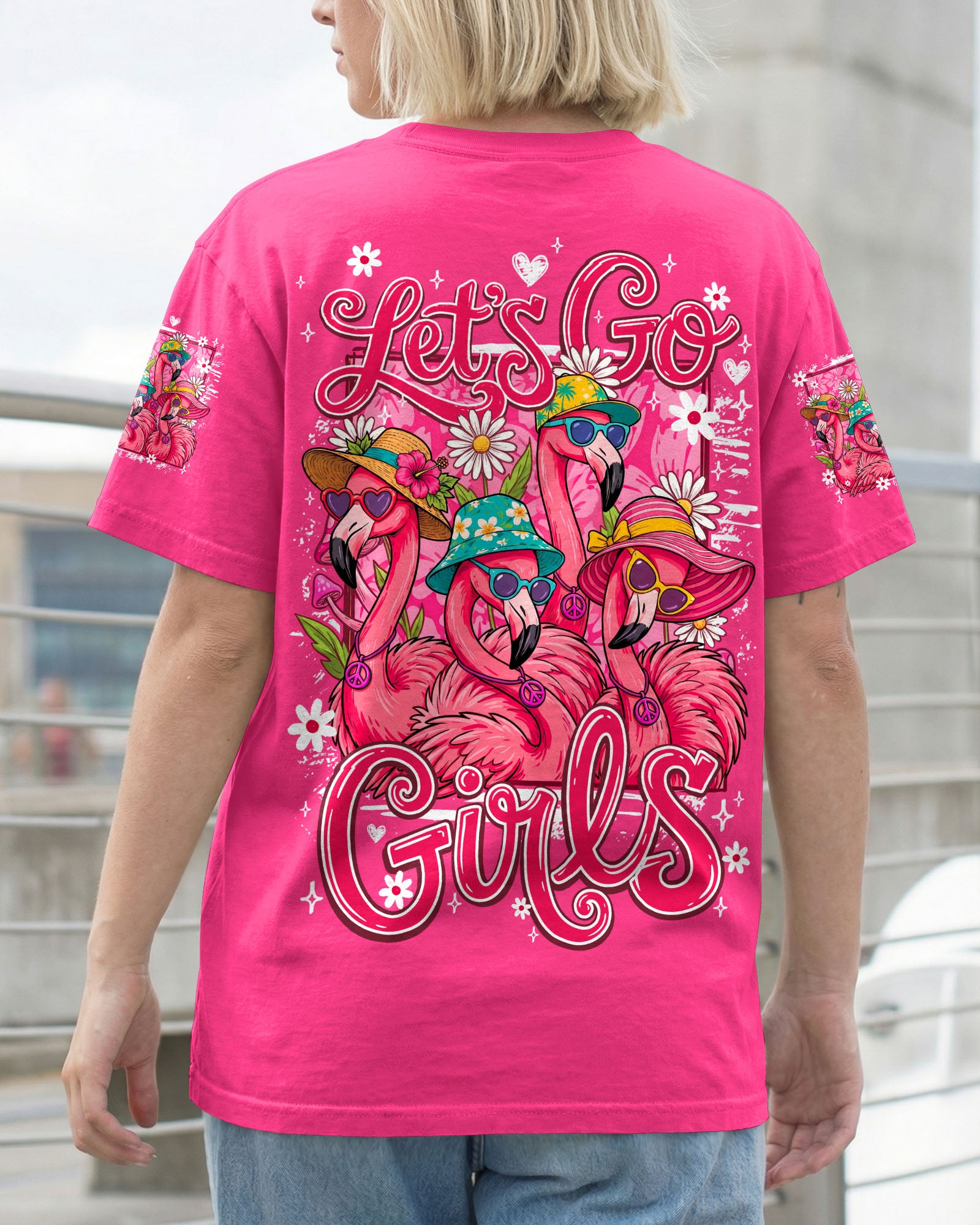 LET'S GO GIRLS FLAMINGO ALL OVER PRINT - TY1307261