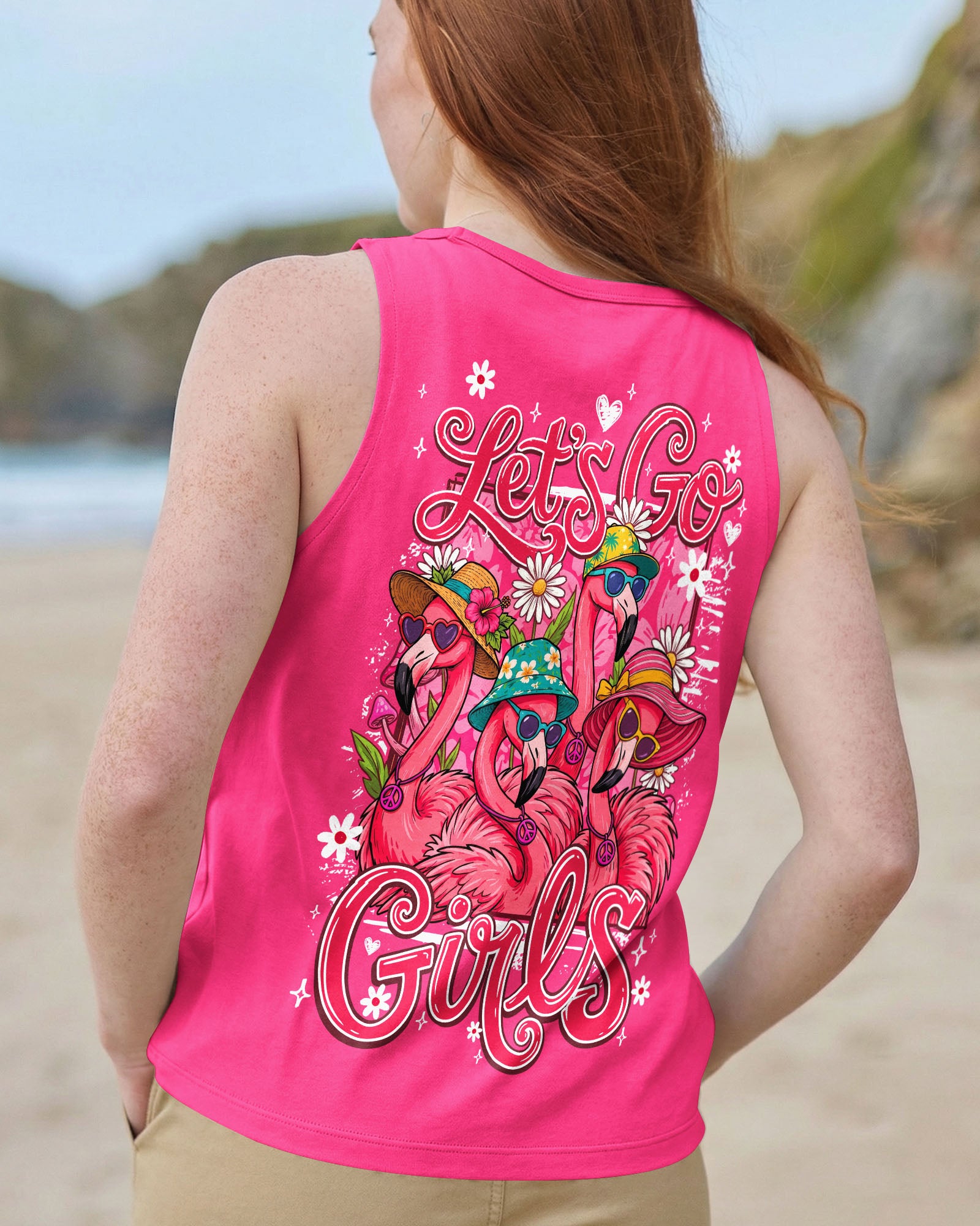 LET'S GO GIRLS FLAMINGO ALL OVER PRINT - TY1307261