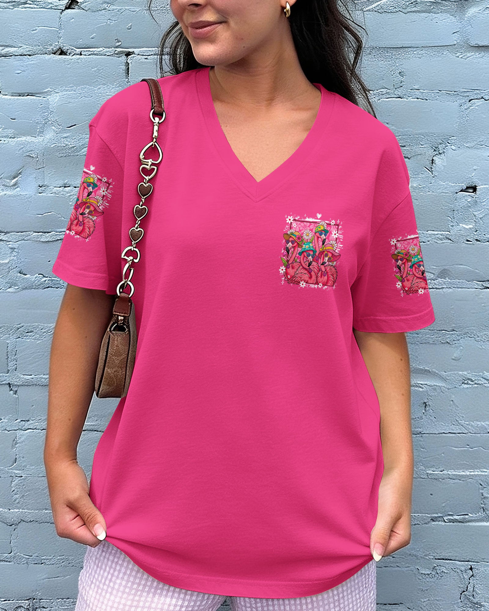 LET'S GO GIRLS FLAMINGO ALL OVER PRINT - TY1307261