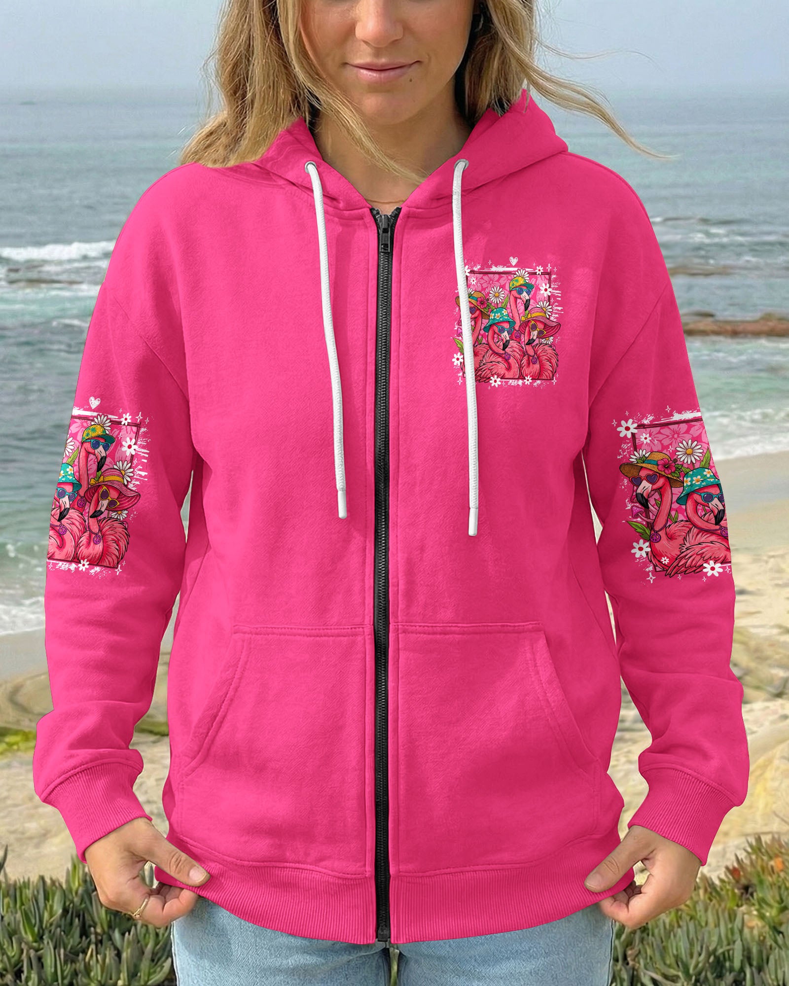 LET'S GO GIRLS FLAMINGO ALL OVER PRINT - TY1307261