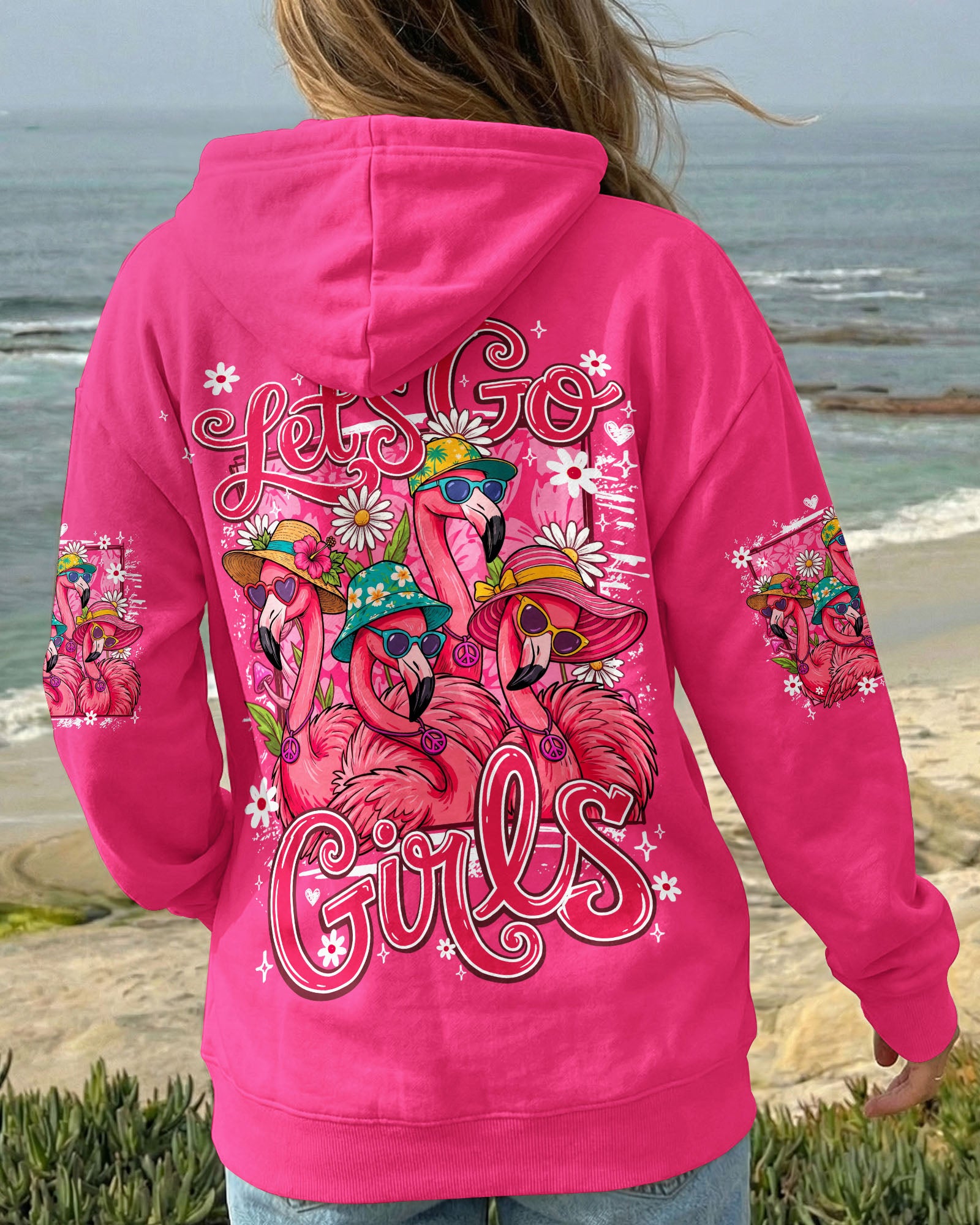 LET'S GO GIRLS FLAMINGO ALL OVER PRINT - TY1307261