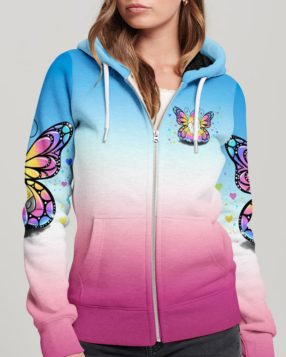 JUST BELIEVE GNOME BUTTERFLY ALL OVER PRINT - TY1309231