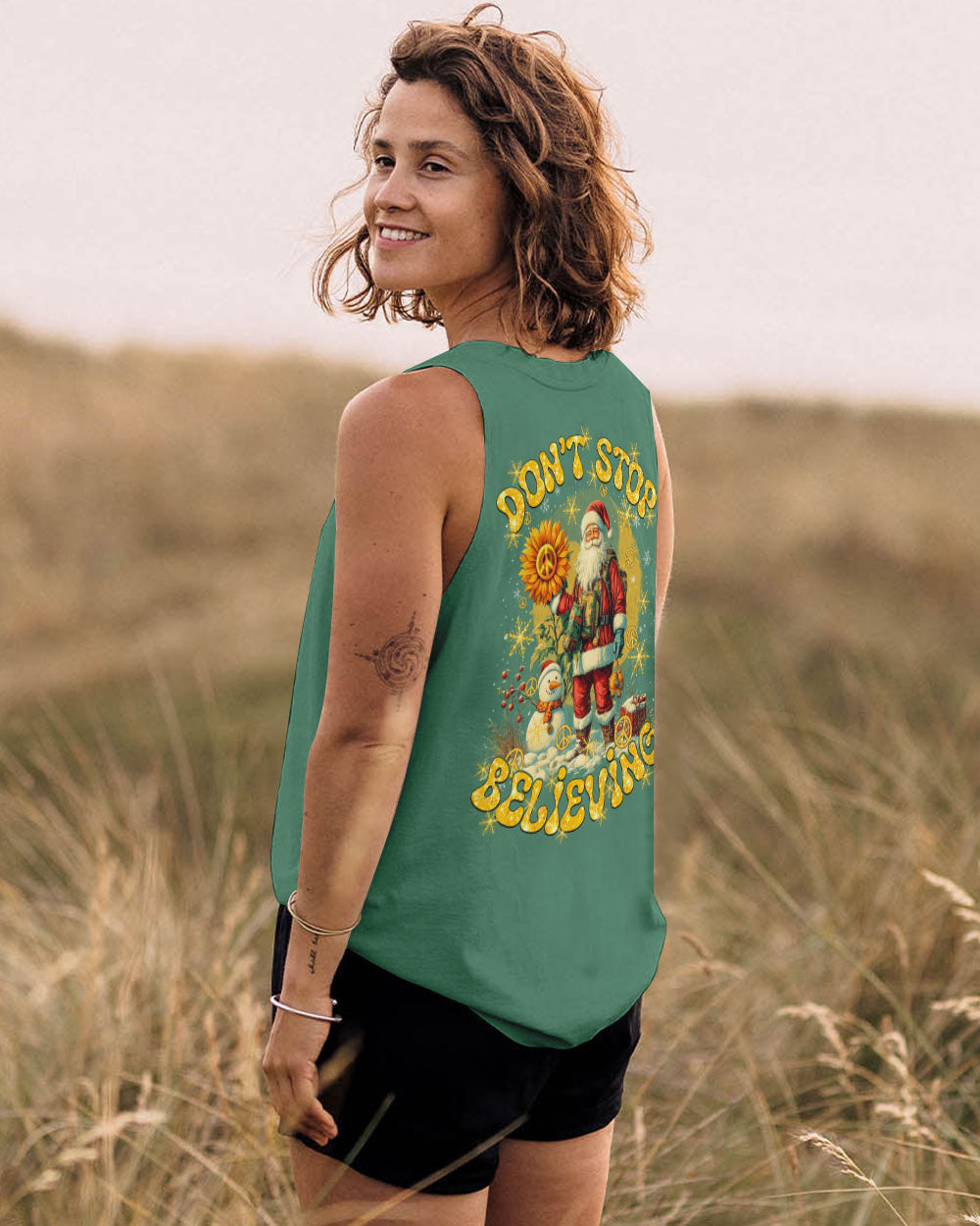 DON'T STOP BELIEVING CHRISTMAS ALL OVER PRINT - TY1311242