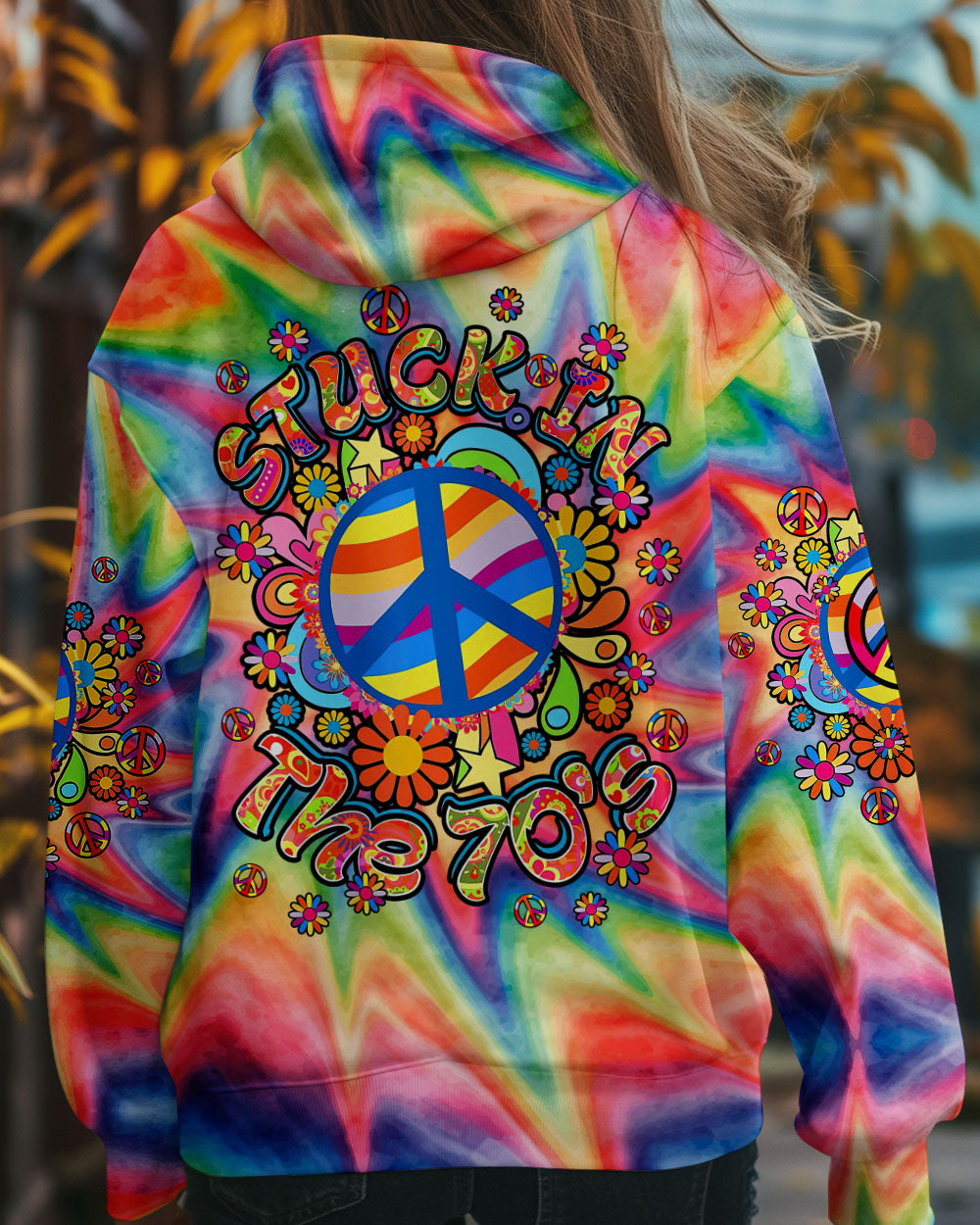 STUCK IN THE 70'S TIE DYE ALL OVER PRINT - TY1408241