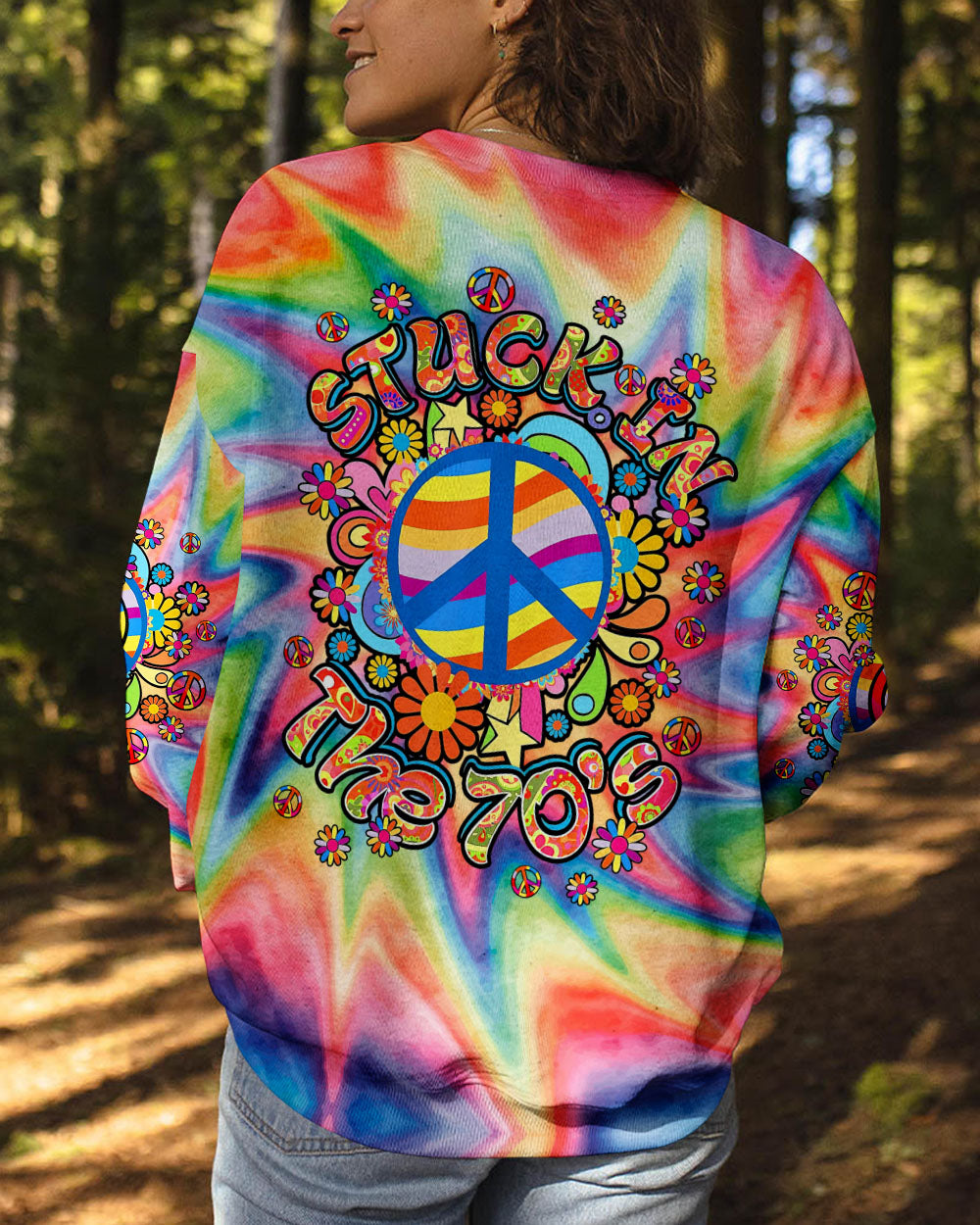 STUCK IN THE 70'S TIE DYE ALL OVER PRINT - TY1408241