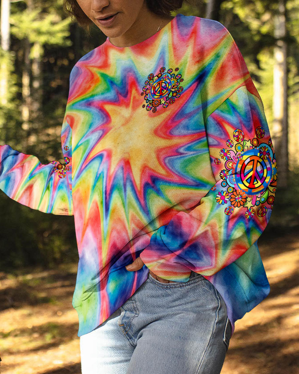 STUCK IN THE 70'S TIE DYE ALL OVER PRINT - TY1408241