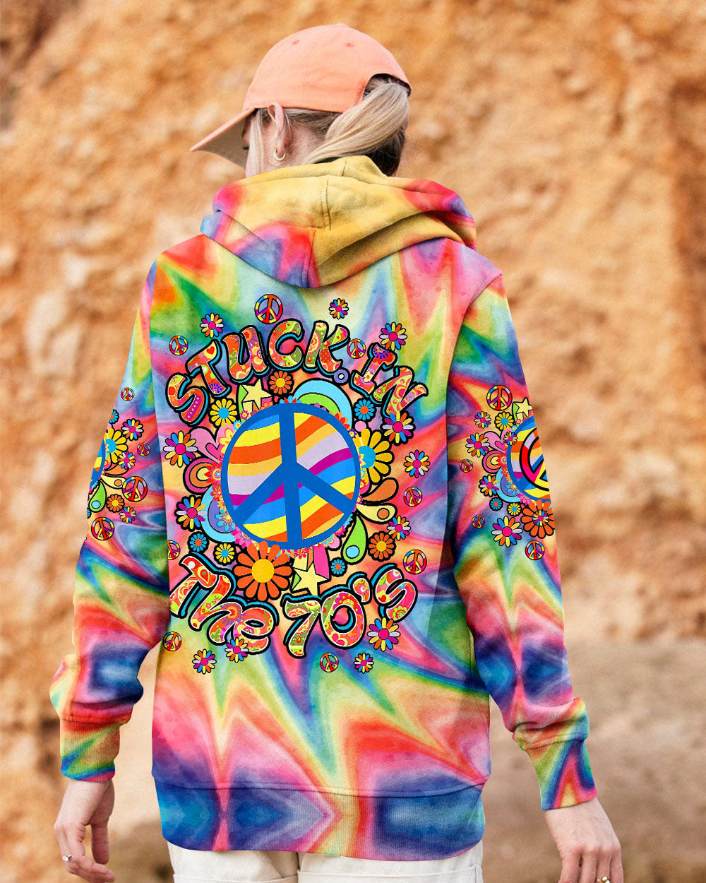 STUCK IN THE 70'S TIE DYE ALL OVER PRINT - TY1408241