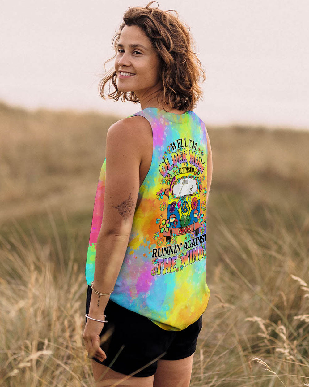 RUNNING AGAINST THE WIND TIE DYE ALL OVER PRINT - TY1408242