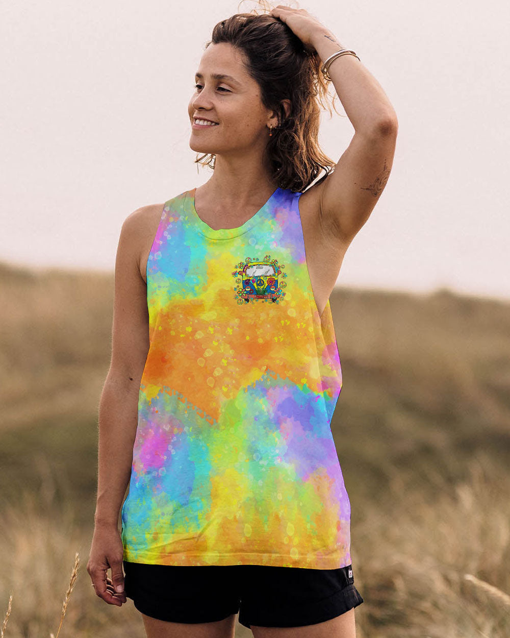 RUNNING AGAINST THE WIND TIE DYE ALL OVER PRINT - TY1408242