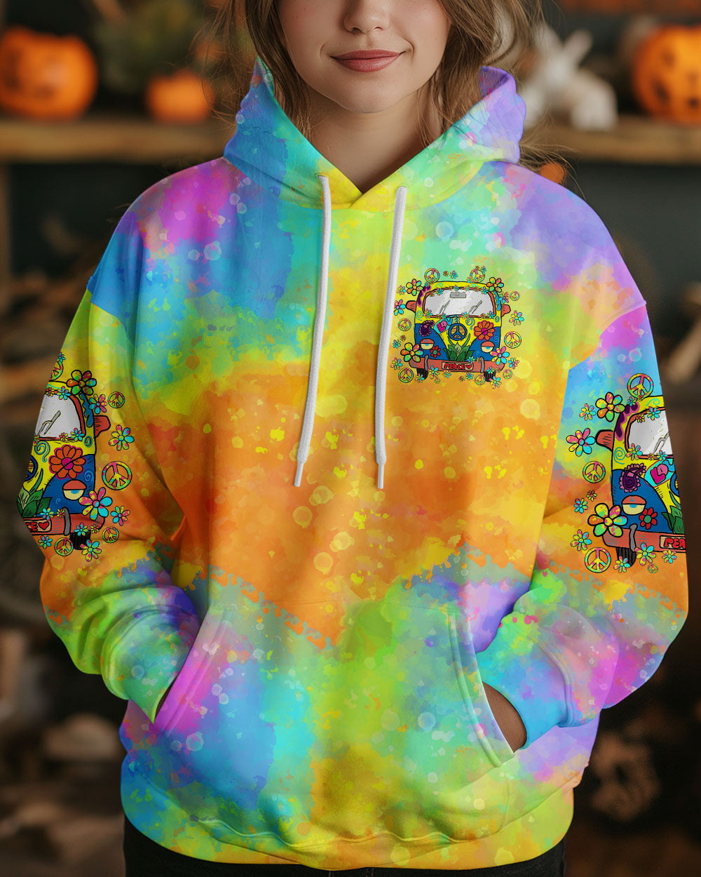 RUNNING AGAINST THE WIND TIE DYE ALL OVER PRINT - TY1408242