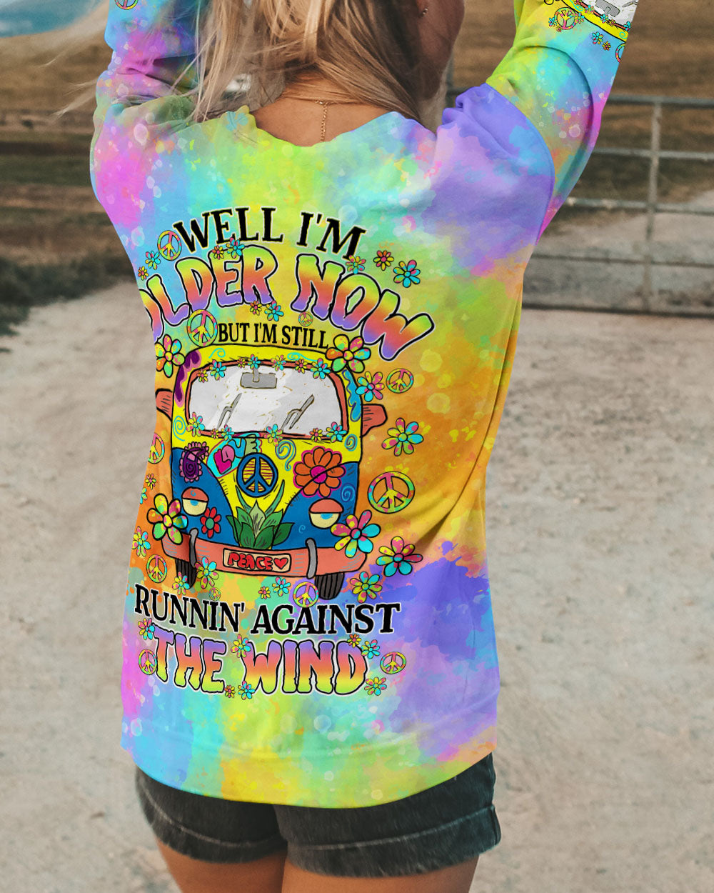 RUNNING AGAINST THE WIND TIE DYE ALL OVER PRINT - TY1408242