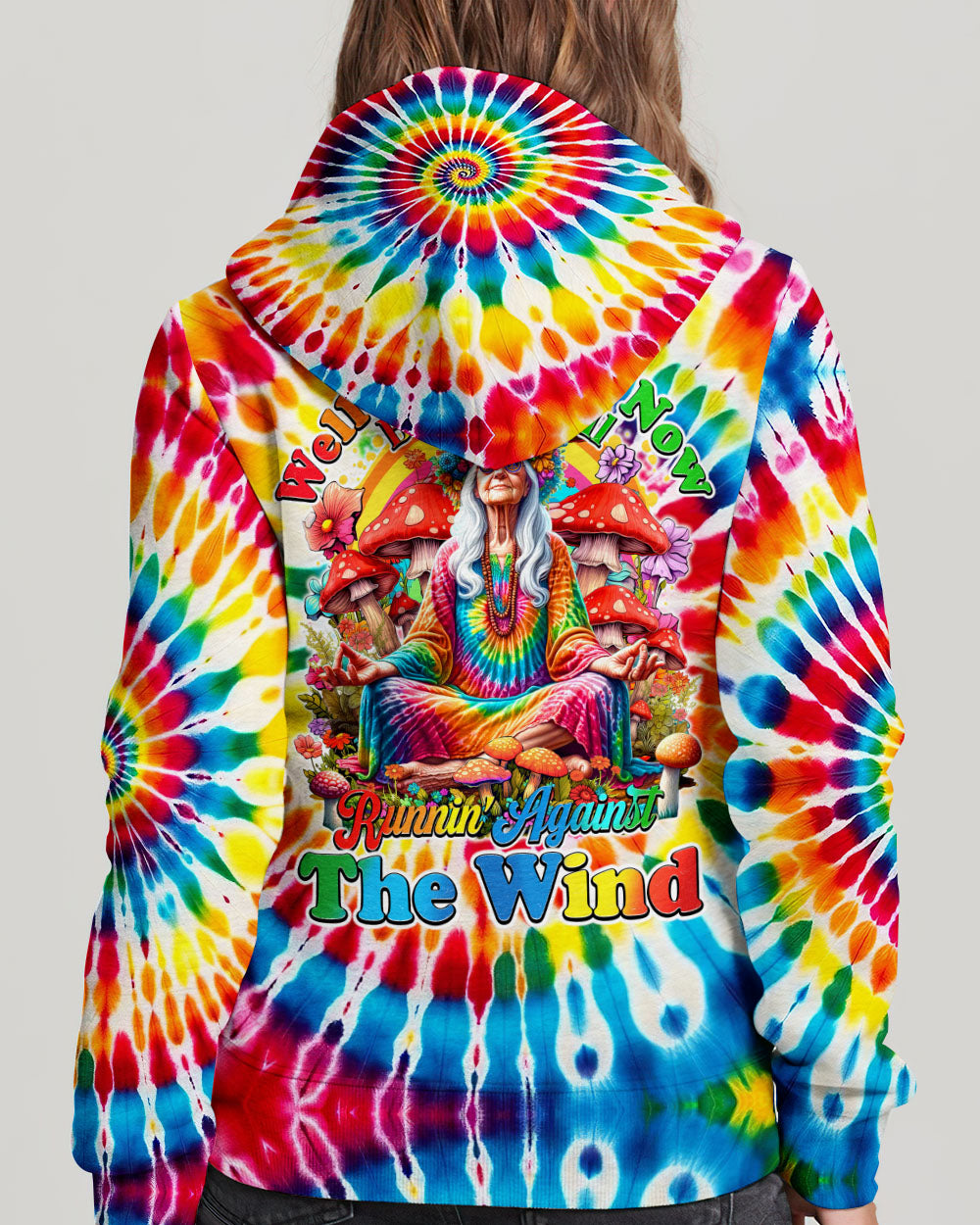RUNNING AGAINST THE WIND TIE DYE ALL OVER PRINT - TY1410233