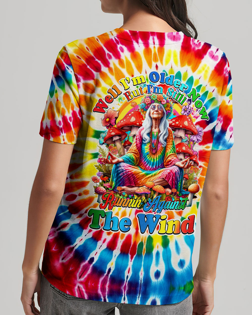 RUNNING AGAINST THE WIND TIE DYE ALL OVER PRINT - TY1410233