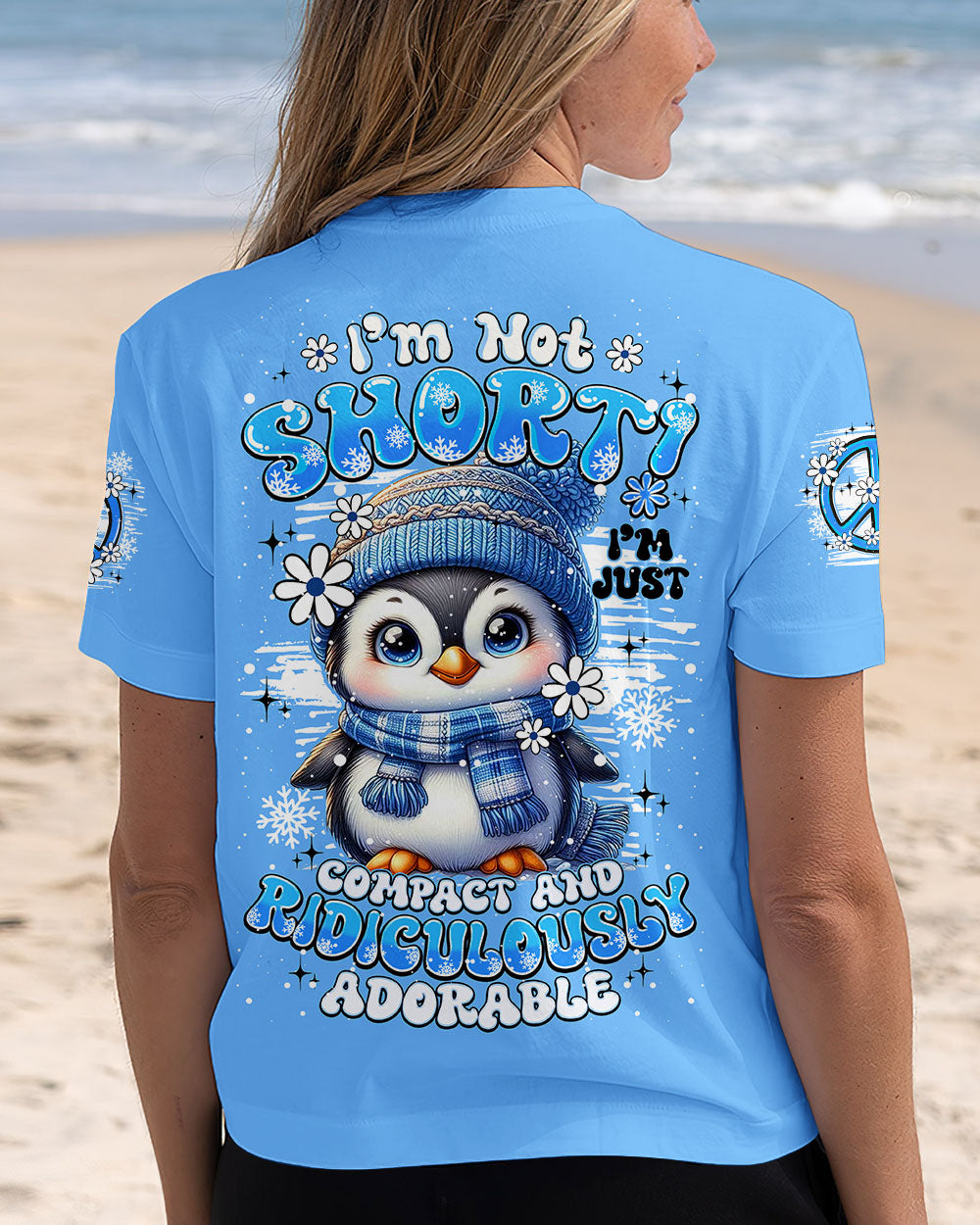 I'M NOT SHORT PENGUIN HIPPIE ALL OVER PRINT - TY1508251
