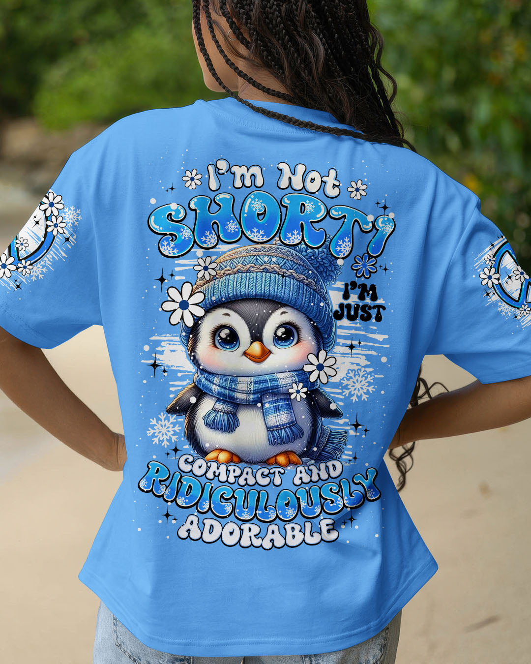 I'M NOT SHORT PENGUIN HIPPIE ALL OVER PRINT - TY1508251