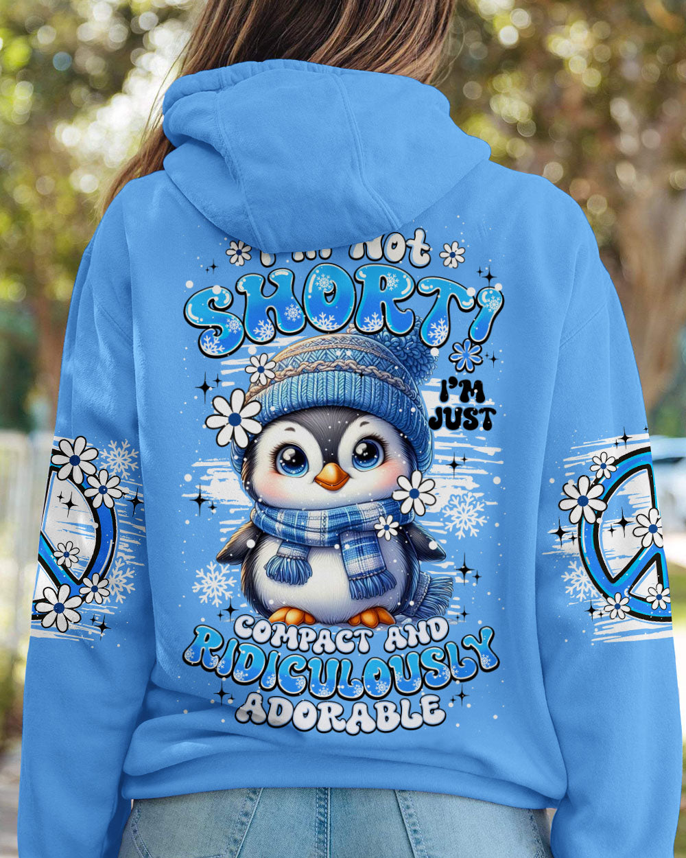 I'M NOT SHORT PENGUIN HIPPIE ALL OVER PRINT - TY1508251