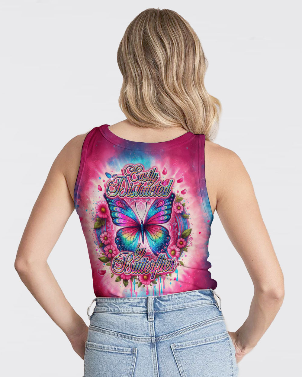 EASILY DISTRACTED BY BUTTERFLIES ALL OVER PRINT - TY1512231