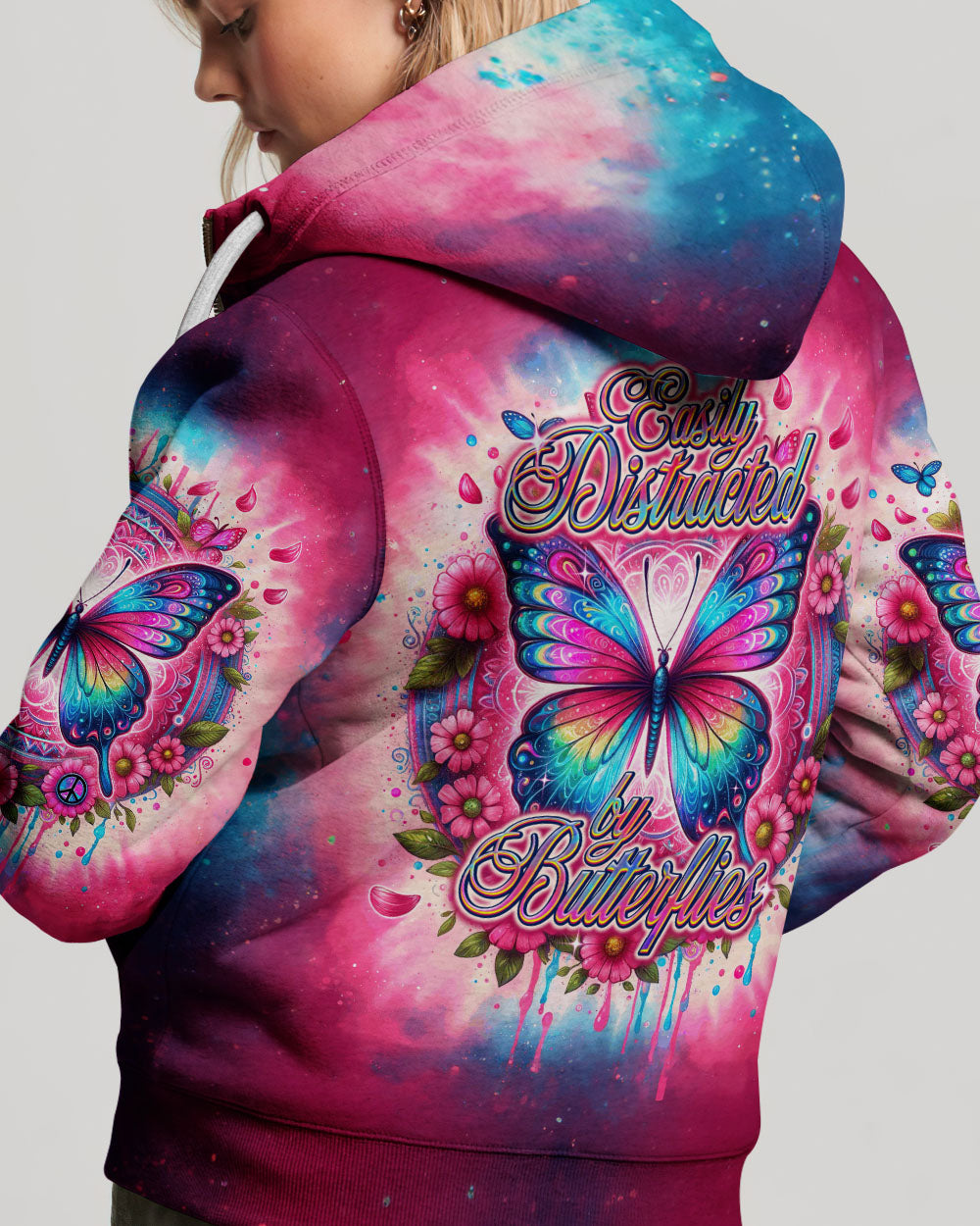EASILY DISTRACTED BY BUTTERFLIES ALL OVER PRINT - TY1512231