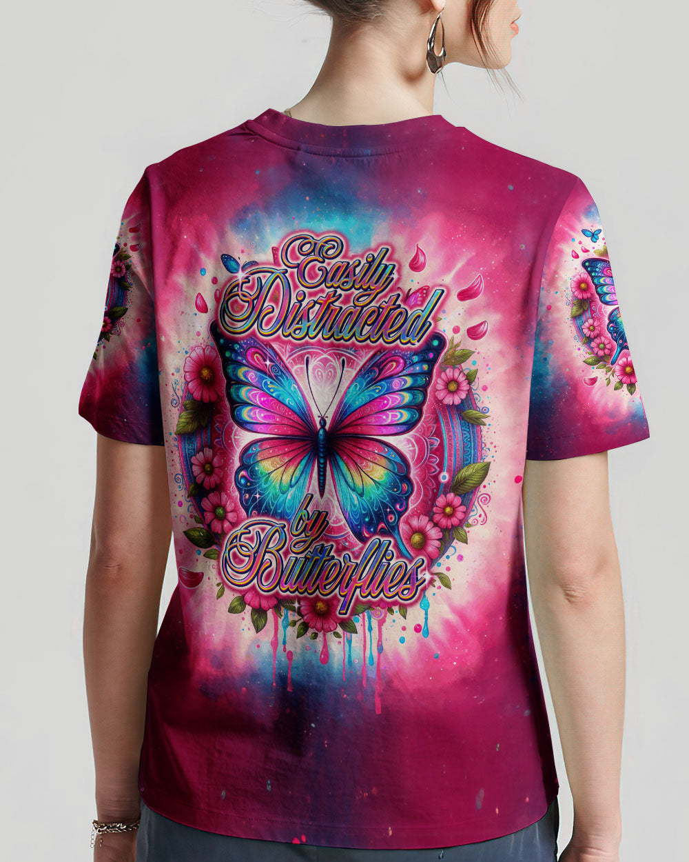 EASILY DISTRACTED BY BUTTERFLIES ALL OVER PRINT - TY1512231