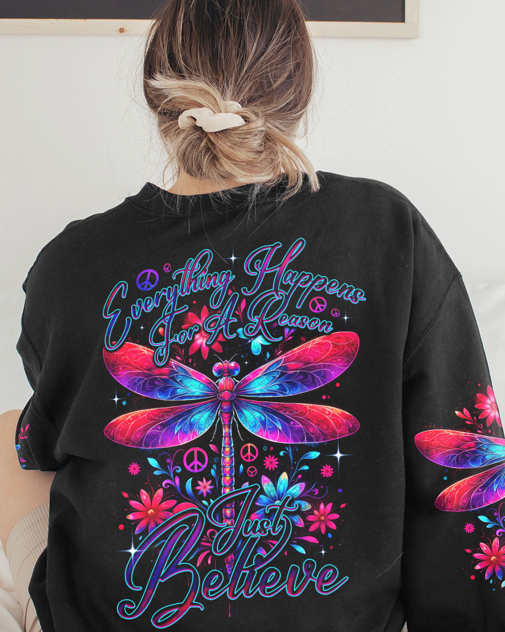 JUST BELIEVE DRAGONFLY ALL OVER PRINT - TY1512232
