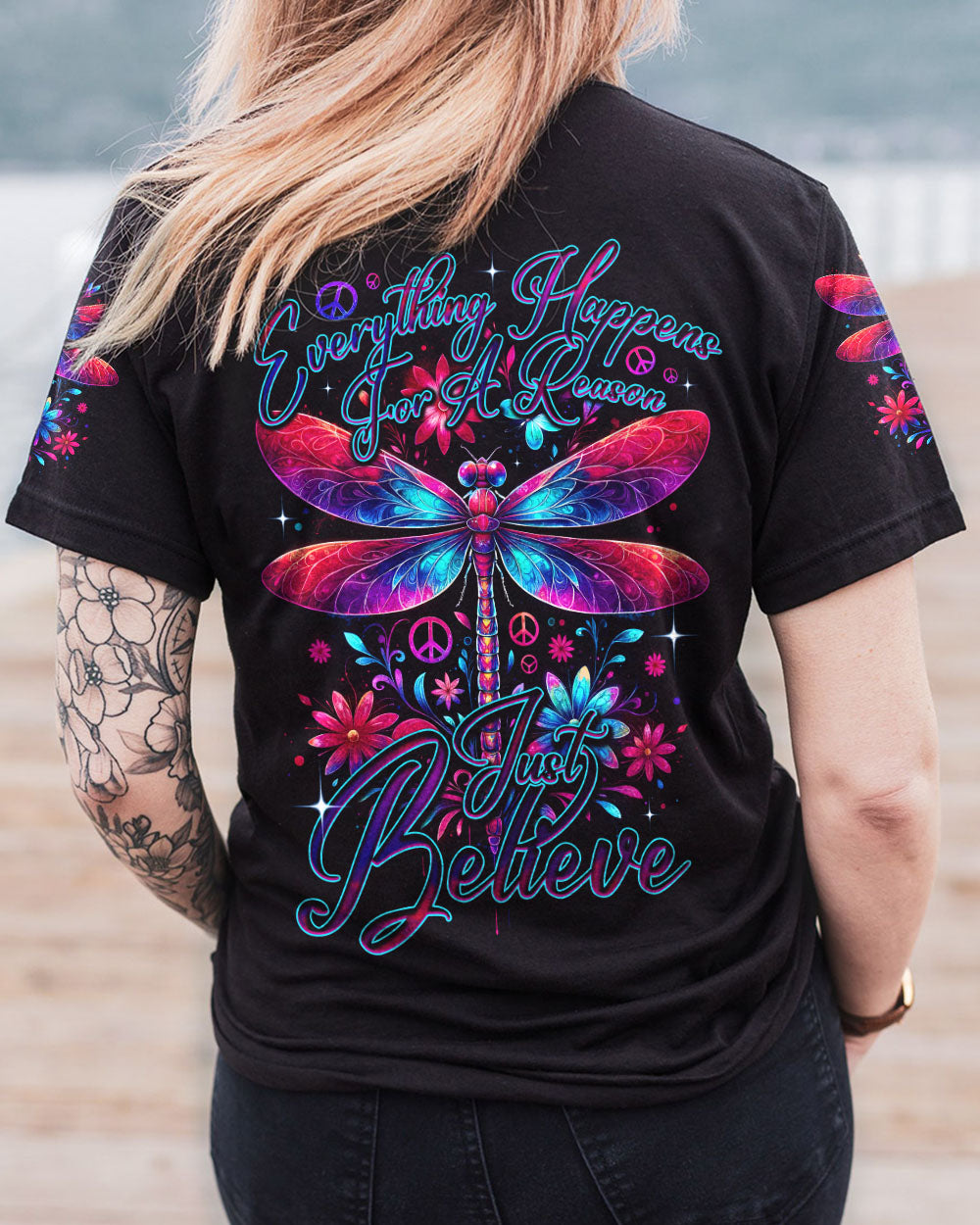 JUST BELIEVE DRAGONFLY ALL OVER PRINT - TY1512232