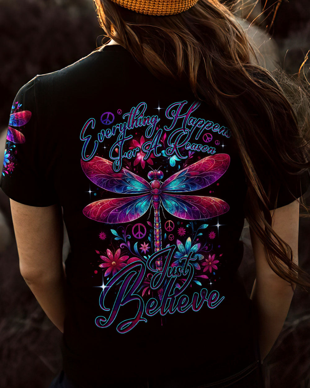 JUST BELIEVE DRAGONFLY ALL OVER PRINT - TY1512232