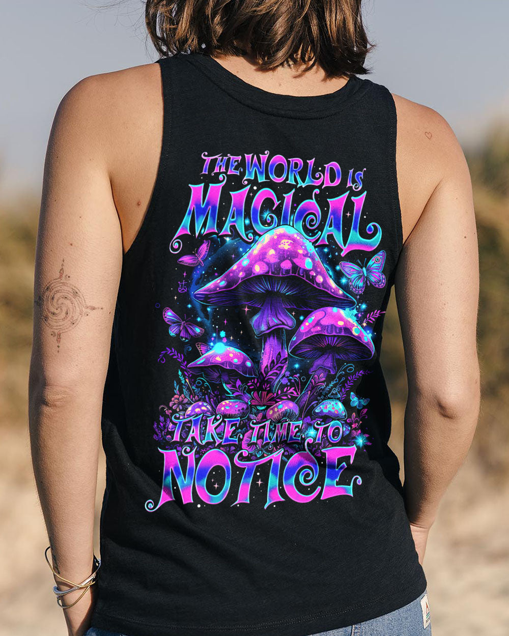THE WORLD IS MAGICAL MUSHROOM ALL OVER PRINT - TY1603242