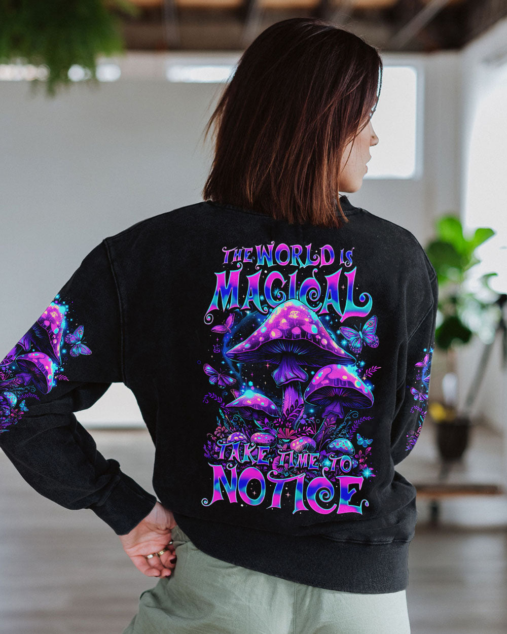 THE WORLD IS MAGICAL MUSHROOM ALL OVER PRINT - TY1603242
