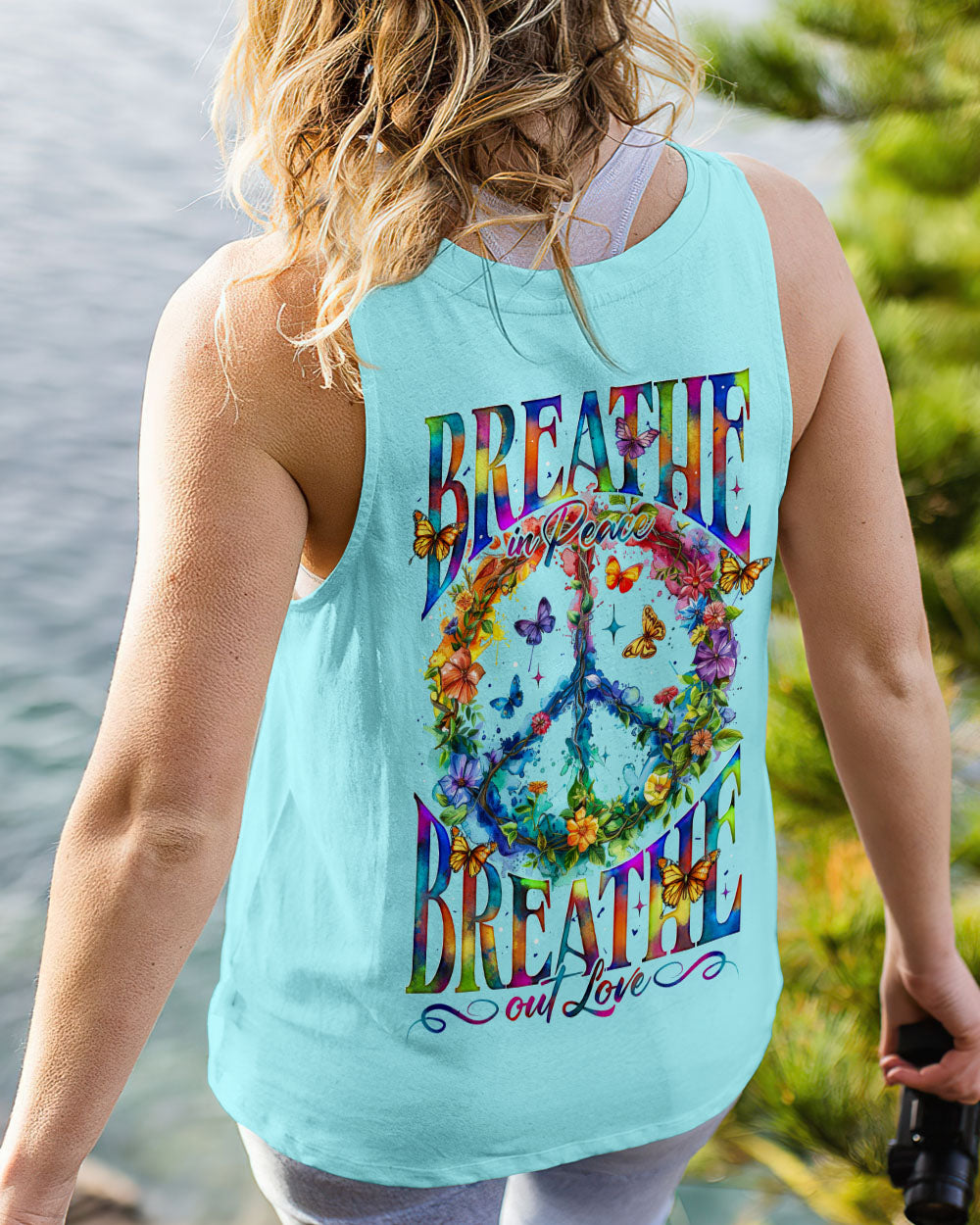 BREATHE IN PEACE BREATHE OUT LOVE ALL OVER PRINT - TY1605241