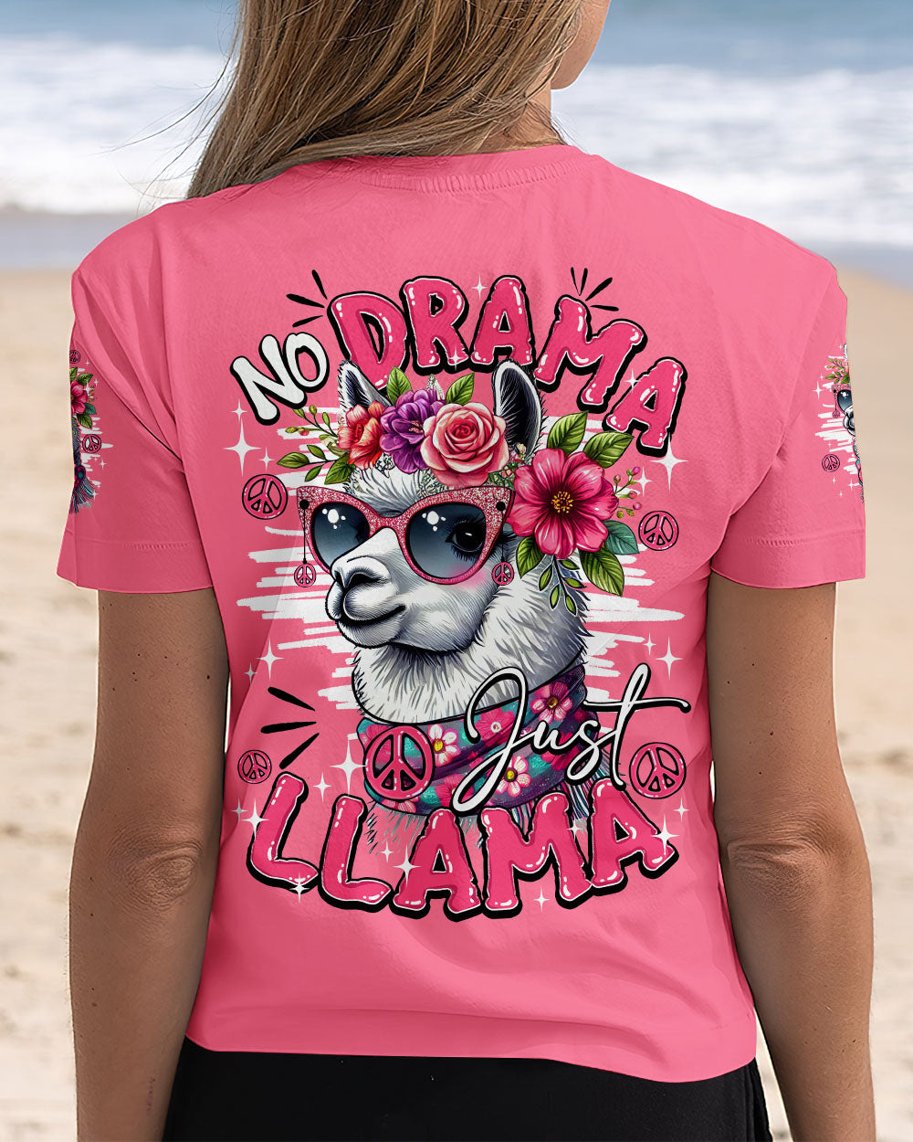 NO DRAMA JUST LLAMA ALL OVER PRINT - TY1610251