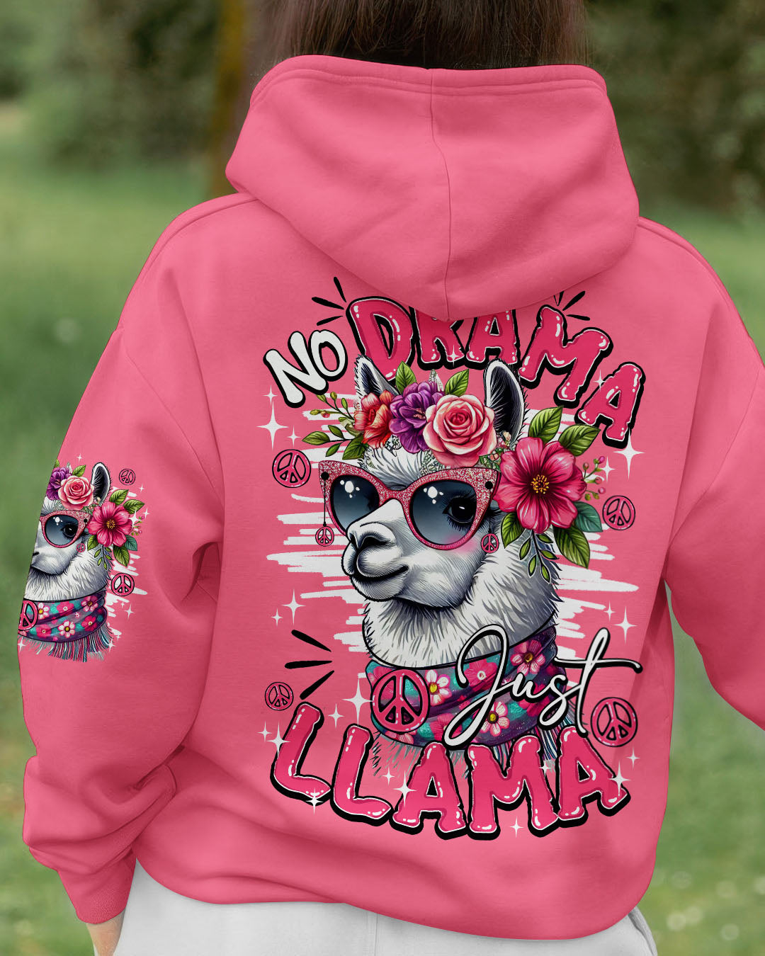 NO DRAMA JUST LLAMA ALL OVER PRINT - TY1610251