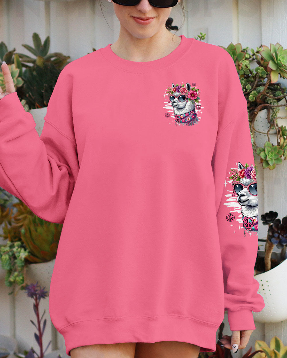 NO DRAMA JUST LLAMA ALL OVER PRINT - TY1610251