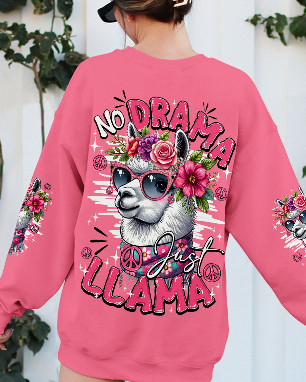 NO DRAMA JUST LLAMA ALL OVER PRINT - TY1610251