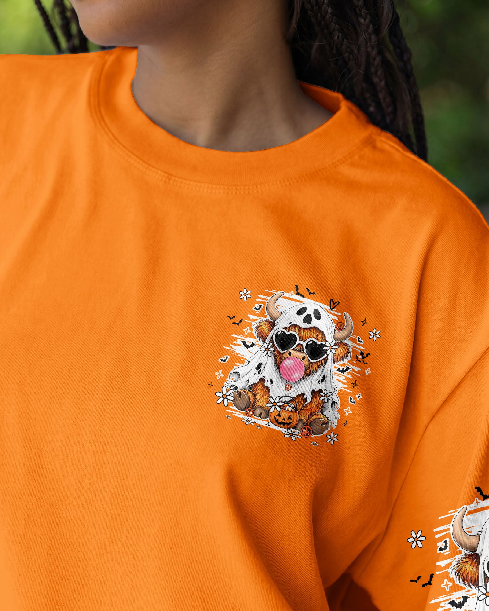 MOO I MEAN BOO HALLOWEEN COW ALL OVER PRINT - TY1707261