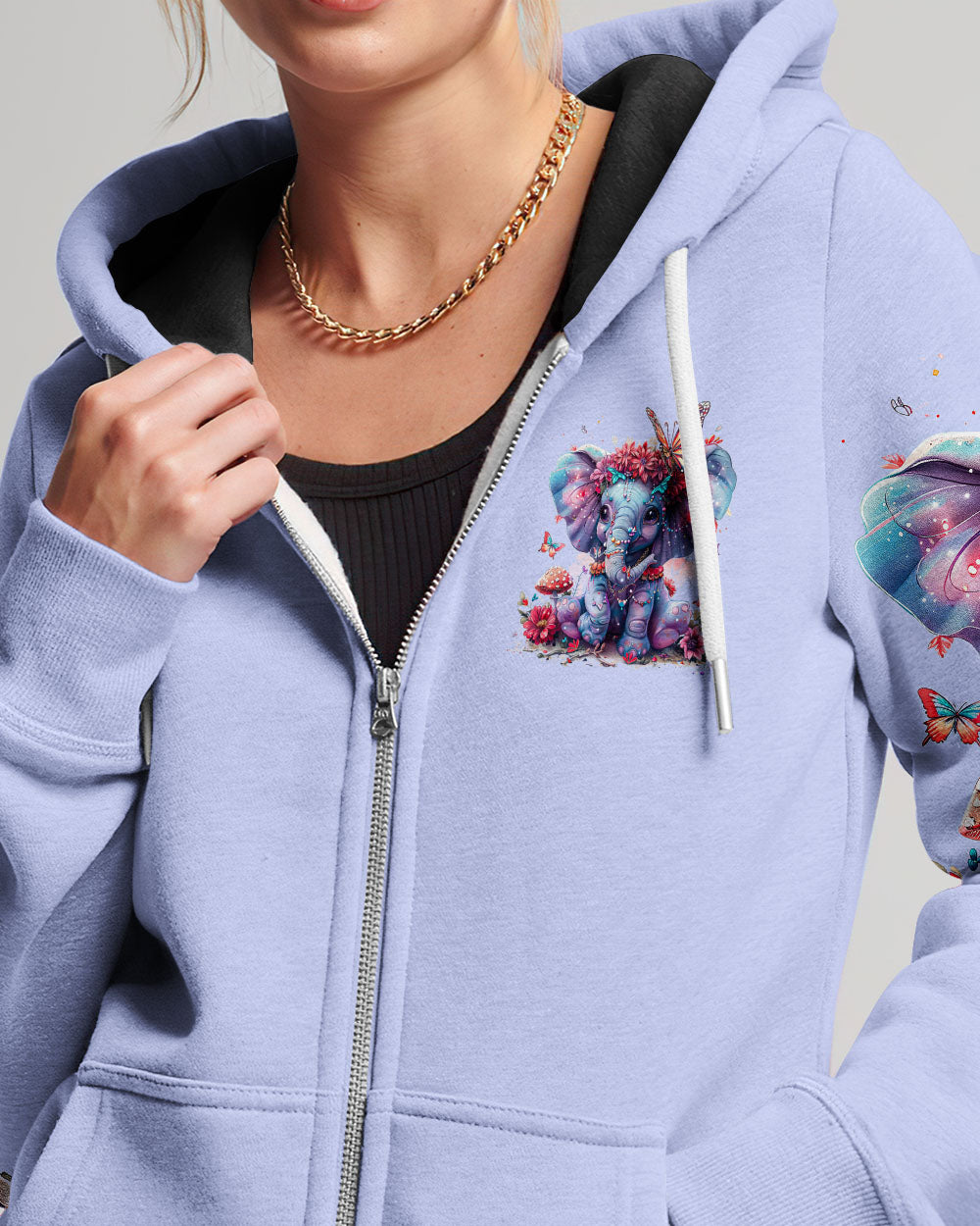 NEVER LEAVE YOURSELF BEHIND ELEPHANT ALL OVER PRINT - TY1803241