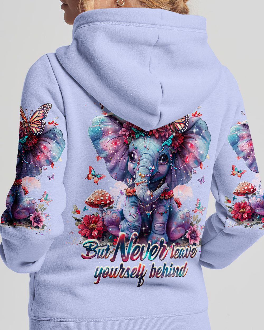 NEVER LEAVE YOURSELF BEHIND ELEPHANT ALL OVER PRINT - TY1803241