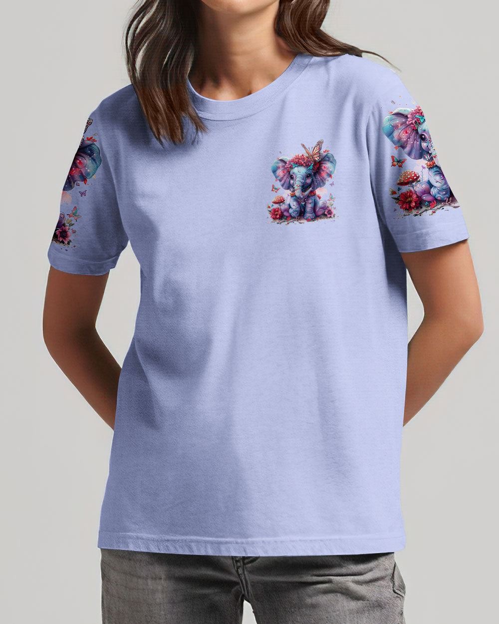 NEVER LEAVE YOURSELF BEHIND ELEPHANT ALL OVER PRINT - TY1803241