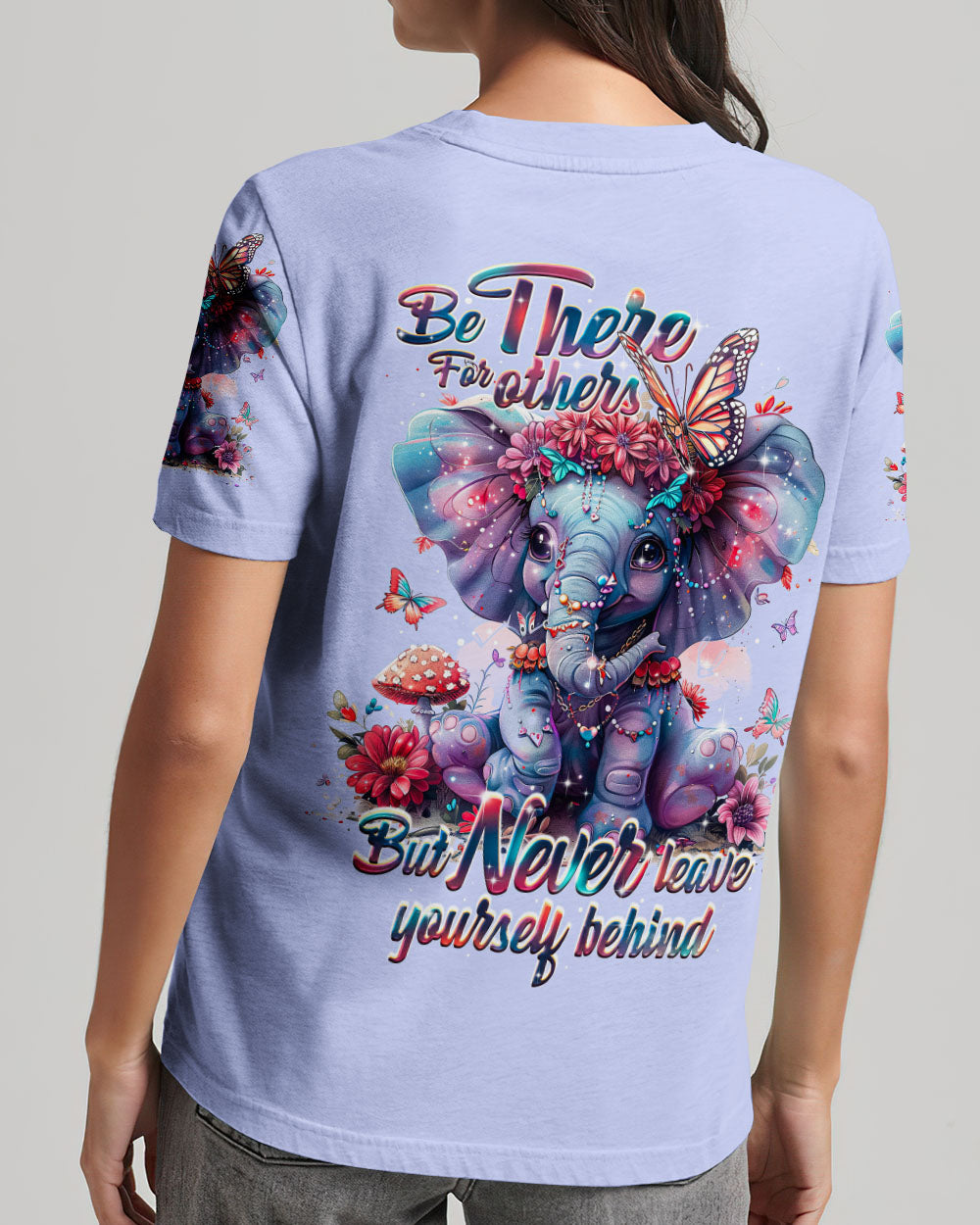 NEVER LEAVE YOURSELF BEHIND ELEPHANT ALL OVER PRINT - TY1803241