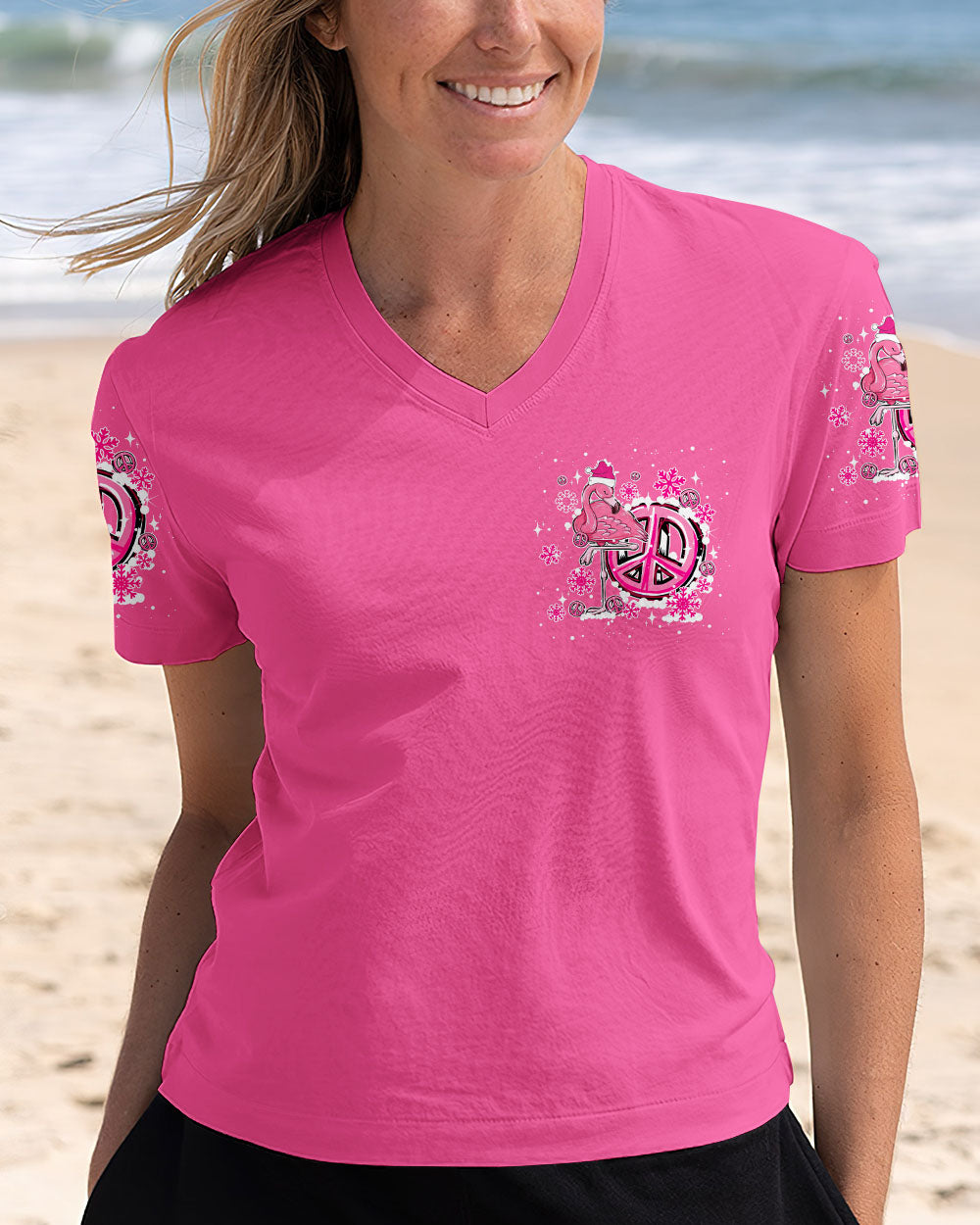 I'M DREAMING OF A PINK CHRISTMAS FLAMINGO ALL OVER PRINT - TY1810241