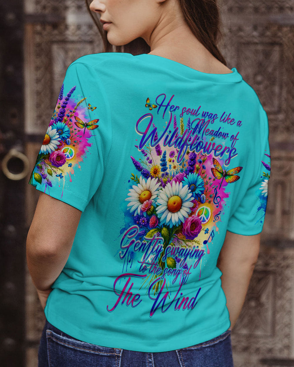 HER SOUL WAS LIKE A MEADOW OF WILDFLOWERS ALL OVER PRINT - TY1812231