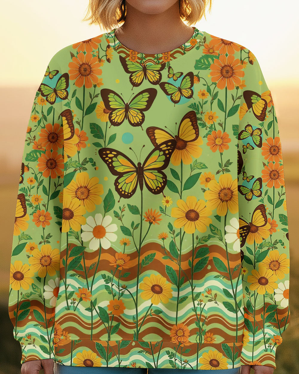 BOHO BUTTERFLIES HIPPIE ALL OVER PRINT - TY1911251